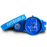 خرید پستی ست ساعت و دستبند طرح استقلال اصل